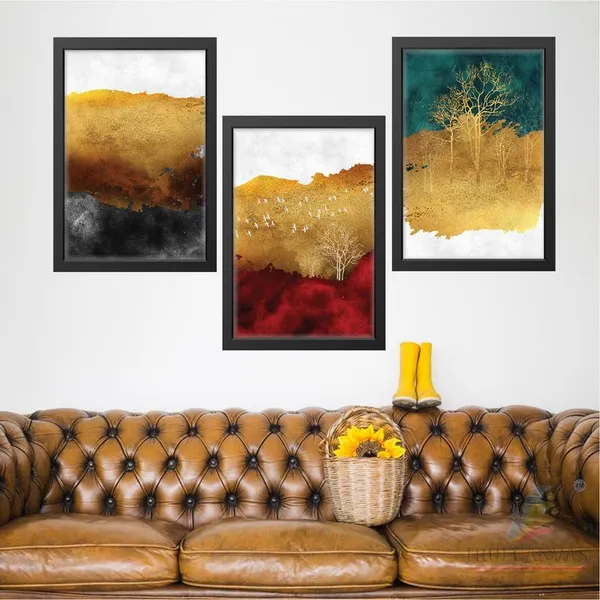 Black__Abstract_Hd_Print_Painting_Set_Of_3_With_Frame_|_For_Home,_Living_Room_Gallery_&_Office,_Black_Frame,_Size_-_13.50_X_19.50_Inch,_Sf265