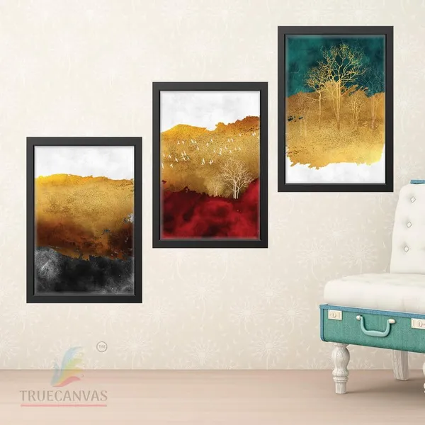 Black__Abstract_Hd_Print_Painting_Set_Of_3_With_Frame_|_For_Home,_Living_Room_Gallery_&_Office,_Black_Frame,_Size_-_13.50_X_19.50_Inch,_Sf265
