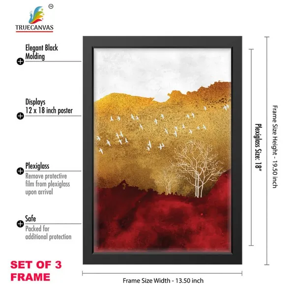 Black__Abstract_Hd_Print_Painting_Set_Of_3_With_Frame_|_For_Home,_Living_Room_Gallery_&_Office,_Black_Frame,_Size_-_13.50_X_19.50_Inch,_Sf265