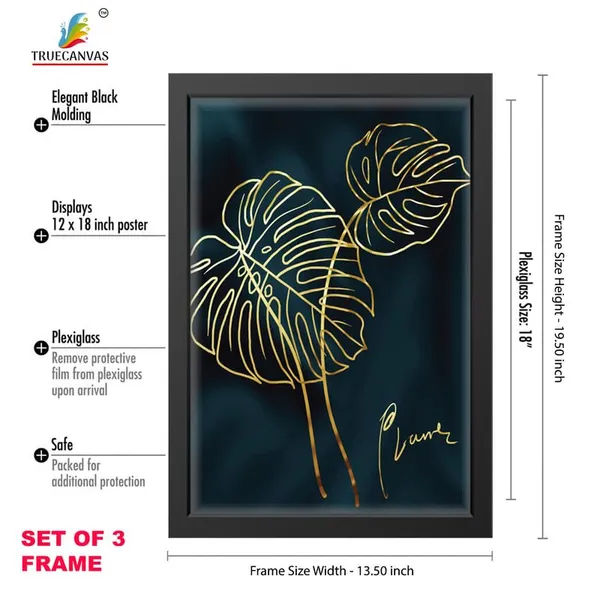 Black__Abstract_Hd_Print_Painting_Set_Of_3_With_Frame_|_For_Home,_Living_Room_Gallery_&_Office,_Black_Frame,_Size_-_13.50_X_19.50_Inch,_Sf269