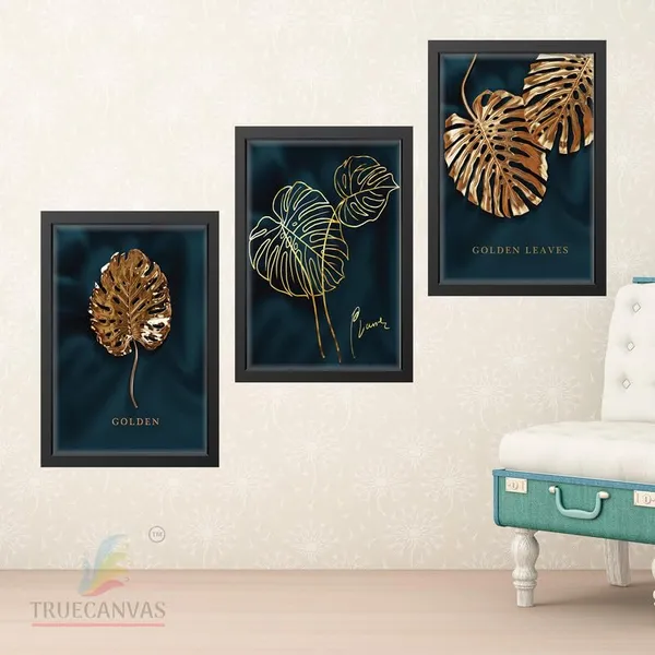 Black__Abstract_Hd_Print_Painting_Set_Of_3_With_Frame_|_For_Home,_Living_Room_Gallery_&_Office,_Black_Frame,_Size_-_13.50_X_19.50_Inch,_Sf269