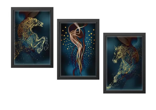 Black__Abstract_Hd_Print_Painting_Set_Of_3_With_Frame_|_For_Home,_Living_Room_Gallery_&_Office,_Black_Frame,_Size_-_13.50_X_19.50_Inch,_Sf270