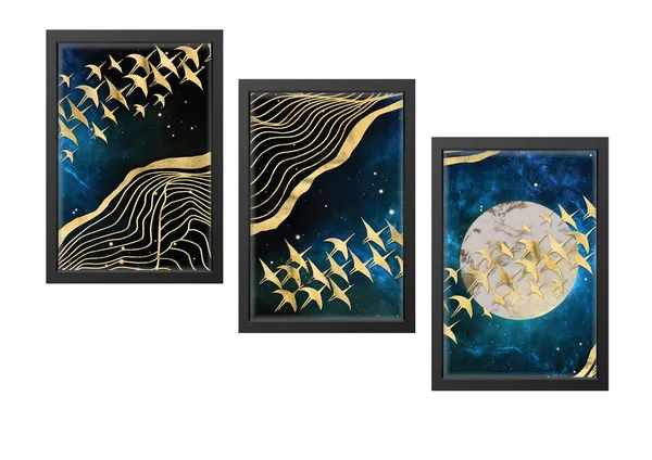 Multicolor_Abstract_Hd_Print_Painting_Set_Of_3_With_Frame_|_For_Home,_Living_Room_Gallery_&_Office,_Black_Frame,_Size_-_13.50_X_19.50_Inch,_Sf272