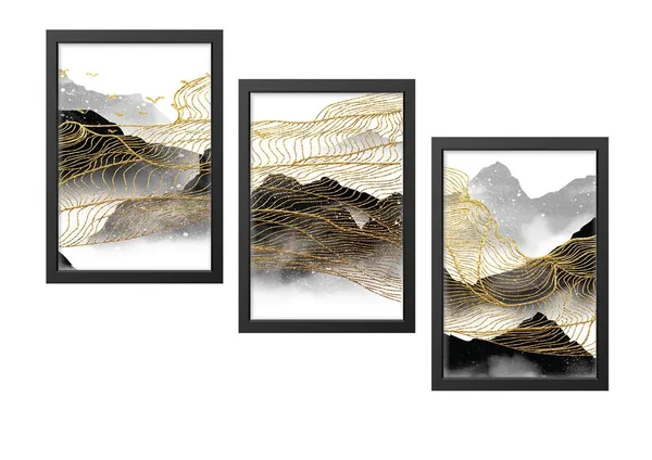 Multicolor_Abstract_Hd_Print_Painting_Set_Of_3_With_Frame_|_For_Home,_Living_Room_Gallery_&_Office,_Black_Frame,_Size_-_13.50_X_19.50_Inch,_Sf275
