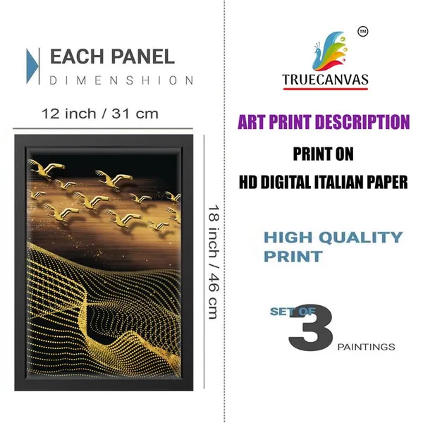 Black__Abstract_Hd_Print_Painting_Set_Of_3_With_Frame_|_For_Home,_Living_Room_Gallery_&_Office,_Black_Frame,_Size_-_13.50_X_19.50_Inch,_Sf279