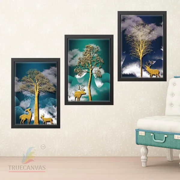Black__Abstract_Hd_Print_Painting_Set_Of_3_With_Frame_|_For_Home,_Living_Room_Gallery_&_Office,_Black_Frame,_Size_-_13.50_X_19.50_Inch,_Sf280
