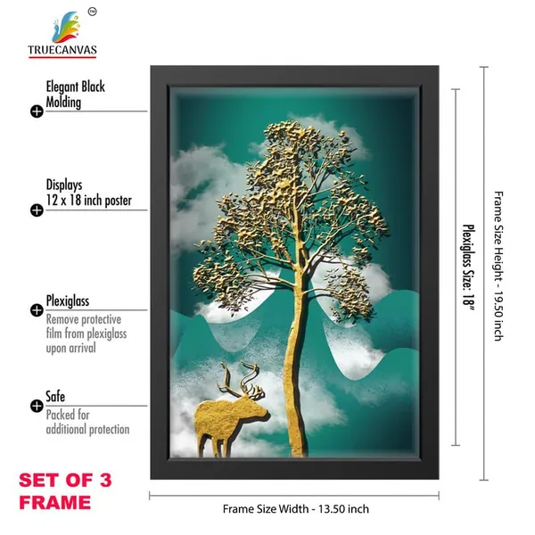 Black__Abstract_Hd_Print_Painting_Set_Of_3_With_Frame_|_For_Home,_Living_Room_Gallery_&_Office,_Black_Frame,_Size_-_13.50_X_19.50_Inch,_Sf280