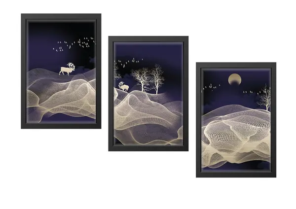Multicolor_Abstract_Hd_Print_Painting_Set_Of_3_With_Frame_|_For_Home,_Living_Room_Gallery_&_Office,_Black_Frame,_Size_-_13.50_X_19.50_Inch,_Sf282