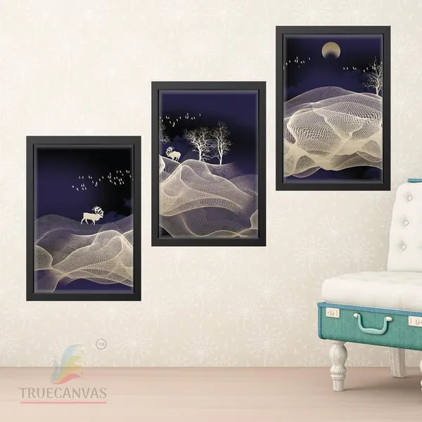 Multicolor_Abstract_Hd_Print_Painting_Set_Of_3_With_Frame_|_For_Home,_Living_Room_Gallery_&_Office,_Black_Frame,_Size_-_13.50_X_19.50_Inch,_Sf282