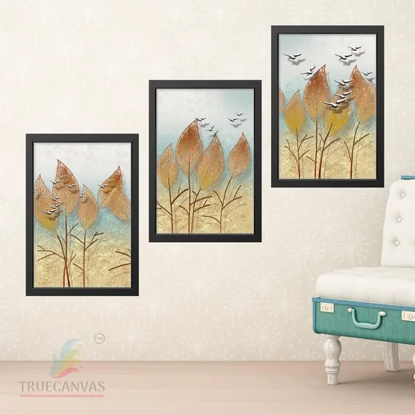 Black__Abstract_Hd_Print_Painting_Set_Of_3_With_Frame_|_For_Home,_Living_Room_Gallery_&_Office,_Black_Frame,_Size_-_13.50_X_19.50_Inch,_Sf283