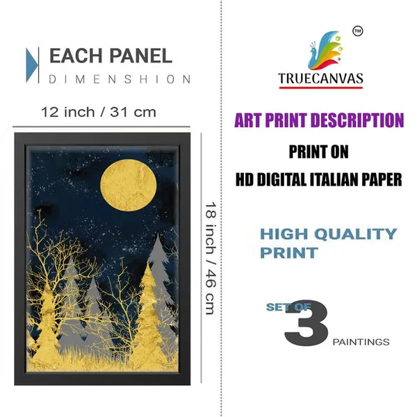 Black__Abstract_Hd_Print_Painting_Set_Of_3_With_Frame_|_For_Home,_Living_Room_Gallery_&_Office,_Black_Frame,_Size_-_13.50_X_19.50_Inch,_Sf286