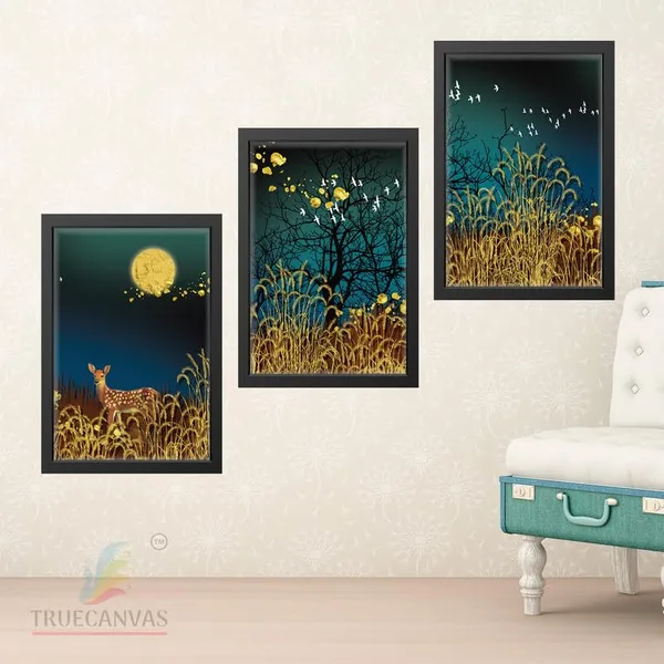 Multicolor_Abstract_Hd_Print_Painting_Set_Of_3_With_Frame_|_For_Home,_Living_Room_Gallery_&_Office,_Black_Frame,_Size_-_13.50_X_19.50_Inch,_Sf288