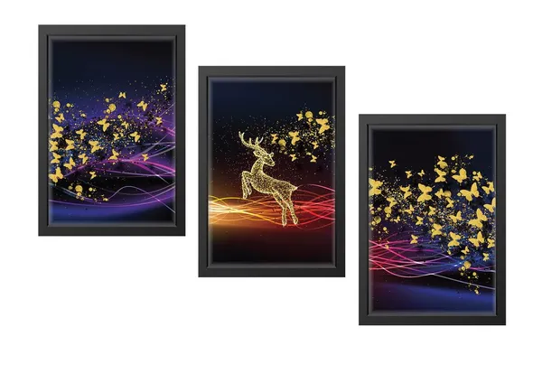 Black__Abstract_Hd_Print_Painting_Set_Of_3_With_Frame_|_For_Home,_Living_Room_Gallery_&_Office,_Black_Frame,_Size_-_13.50_X_19.50_Inch,_Sf290
