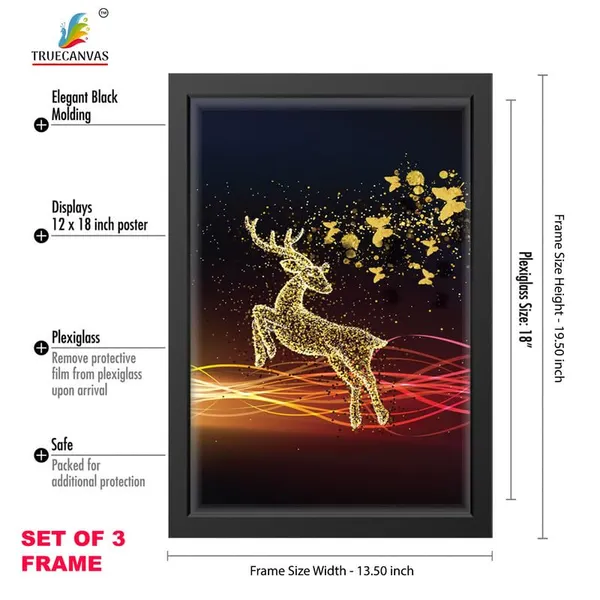 Black__Abstract_Hd_Print_Painting_Set_Of_3_With_Frame_|_For_Home,_Living_Room_Gallery_&_Office,_Black_Frame,_Size_-_13.50_X_19.50_Inch,_Sf290