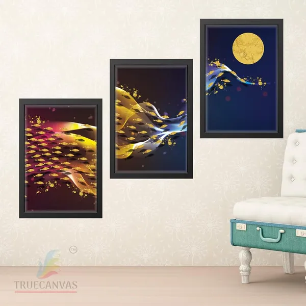 Multicolor_Abstract_Hd_Print_Painting_Set_Of_3_With_Frame_|_For_Home,_Living_Room_Gallery_&_Office,_Black_Frame,_Size_-_13.50_X_19.50_Inch,_Sf291