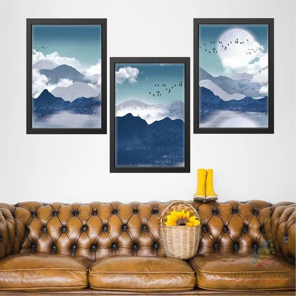 Black__Abstract_Hd_Print_Painting_Set_Of_3_With_Frame_|_For_Home,_Living_Room_Gallery_&_Office,_Black_Frame,_Size_-_13.50_X_19.50_Inch,_Sf292
