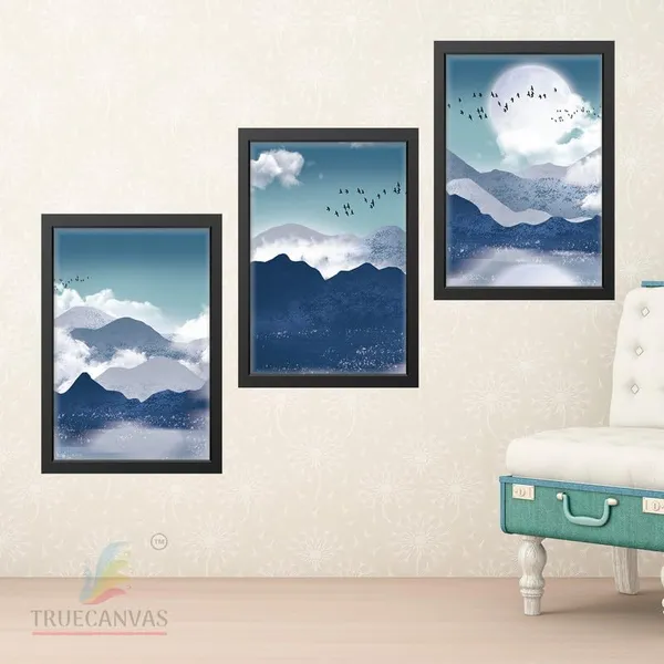 Black__Abstract_Hd_Print_Painting_Set_Of_3_With_Frame_|_For_Home,_Living_Room_Gallery_&_Office,_Black_Frame,_Size_-_13.50_X_19.50_Inch,_Sf292