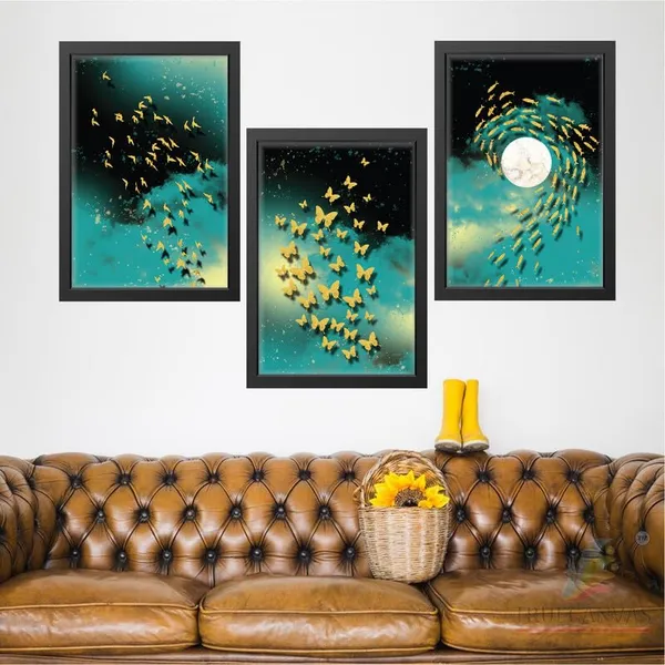 Black__Abstract_Hd_Print_Painting_Set_Of_3_With_Frame_|_For_Home,_Living_Room_Gallery_&_Office,_Black_Frame,_Size_-_13.50_X_19.50_Inch,_Sf293