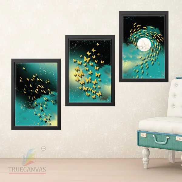 Black__Abstract_Hd_Print_Painting_Set_Of_3_With_Frame_|_For_Home,_Living_Room_Gallery_&_Office,_Black_Frame,_Size_-_13.50_X_19.50_Inch,_Sf293