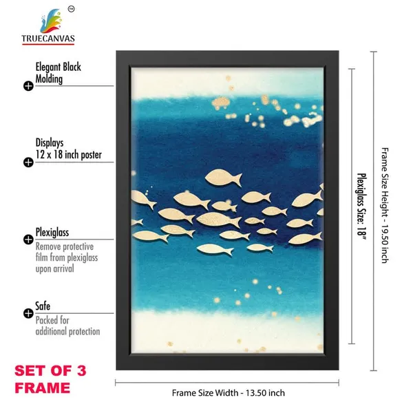 Black__Abstract_Hd_Print_Painting_Set_Of_3_With_Frame_|_For_Home,_Living_Room_Gallery_&_Office,_Black_Frame,_Size_-_13.50_X_19.50_Inch,_Sf294