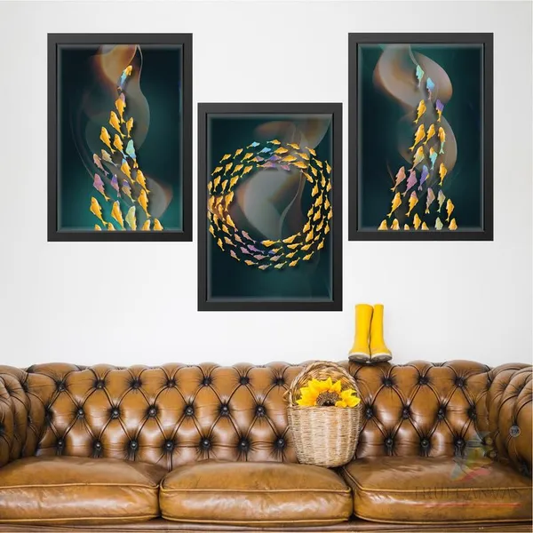 Black__Abstract_Hd_Print_Painting_Set_Of_3_With_Frame_|_For_Home,_Living_Room_Gallery_&_Office,_Black_Frame,_Size_-_13.50_X_19.50_Inch,_Sf295