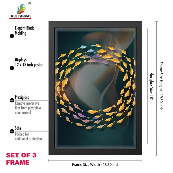 Black__Abstract_Hd_Print_Painting_Set_Of_3_With_Frame_|_For_Home,_Living_Room_Gallery_&_Office,_Black_Frame,_Size_-_13.50_X_19.50_Inch,_Sf295