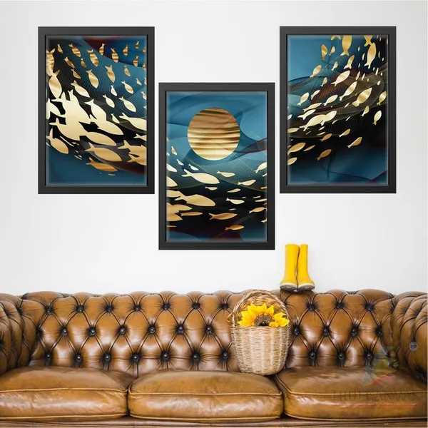 Black__Abstract_Hd_Print_Painting_Set_Of_3_With_Frame_|_For_Home,_Living_Room_Gallery_&_Office,_Black_Frame,_Size_-_13.50_X_19.50_Inch,_Sf296