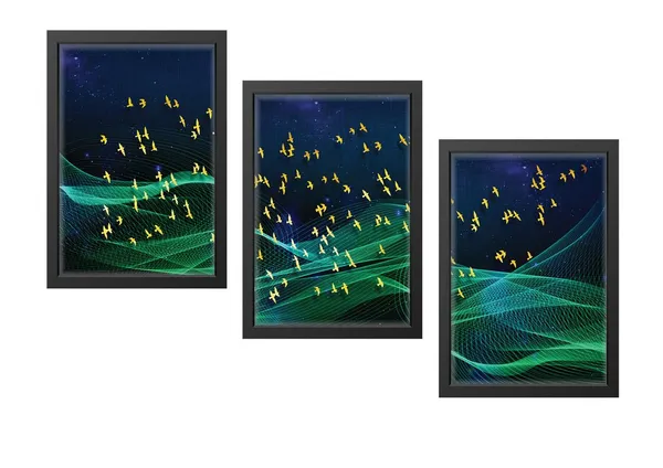 Black__Abstract_Hd_Print_Painting_Set_Of_3_With_Frame_|_For_Home,_Living_Room_Gallery_&_Office,_Black_Frame,_Size_-_13.50_X_19.50_Inch,_Sf297