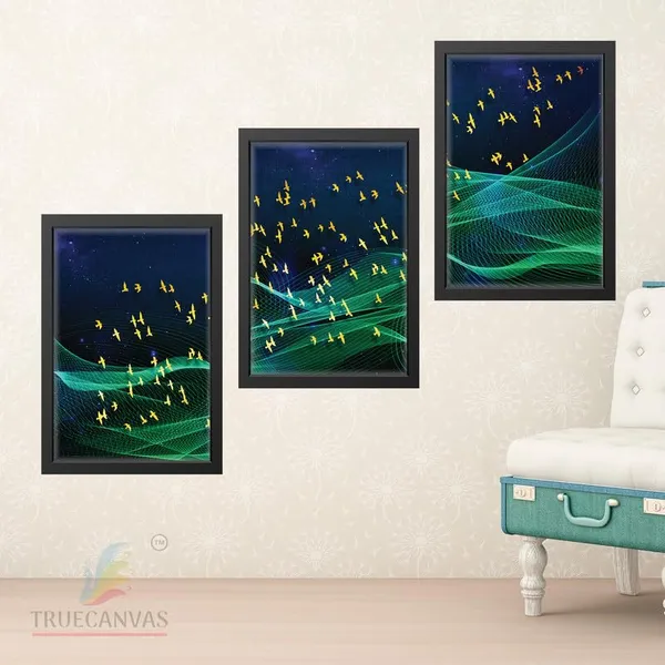 Black__Abstract_Hd_Print_Painting_Set_Of_3_With_Frame_|_For_Home,_Living_Room_Gallery_&_Office,_Black_Frame,_Size_-_13.50_X_19.50_Inch,_Sf297