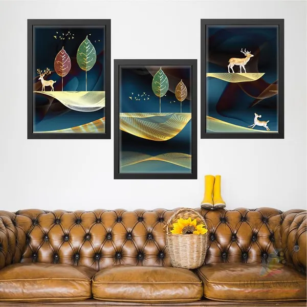 Black__Abstract_Hd_Print_Painting_Set_Of_3_With_Frame_|_For_Home,_Living_Room_Gallery_&_Office,_Black_Frame,_Size_-_13.50_X_19.50_Inch,_Sf298