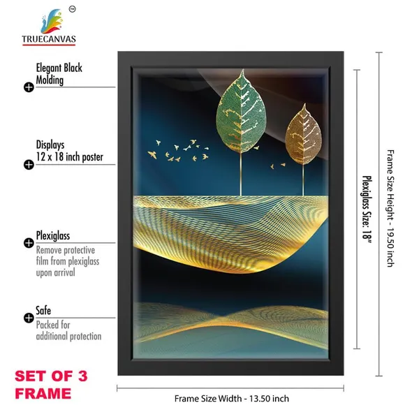 Black__Abstract_Hd_Print_Painting_Set_Of_3_With_Frame_|_For_Home,_Living_Room_Gallery_&_Office,_Black_Frame,_Size_-_13.50_X_19.50_Inch,_Sf298