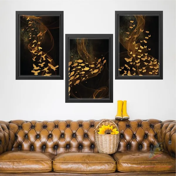 Black__Abstract_Hd_Print_Painting_Set_Of_3_With_Frame_|_For_Home,_Living_Room_Gallery_&_Office,_Black_Frame,_Size_-_13.50_X_19.50_Inch,_Sf300