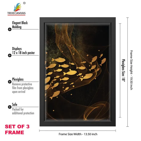 Black__Abstract_Hd_Print_Painting_Set_Of_3_With_Frame_|_For_Home,_Living_Room_Gallery_&_Office,_Black_Frame,_Size_-_13.50_X_19.50_Inch,_Sf300