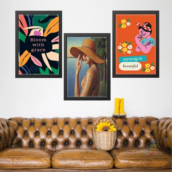 Black__Abstract_Hd_Print_Painting_Set_Of_3_With_Frame_|_For_Home,_Living_Room_Gallery_&_Office,_Black_Frame,_Size_-_13.50_X_19.50_Inch,_Sf302