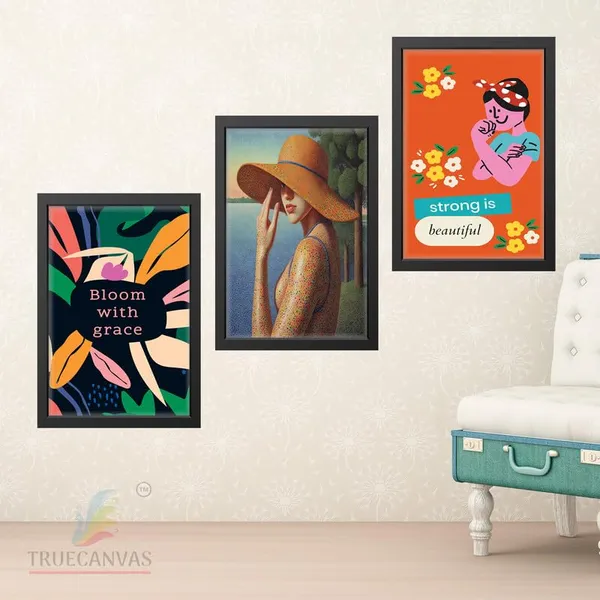 Black__Abstract_Hd_Print_Painting_Set_Of_3_With_Frame_|_For_Home,_Living_Room_Gallery_&_Office,_Black_Frame,_Size_-_13.50_X_19.50_Inch,_Sf302