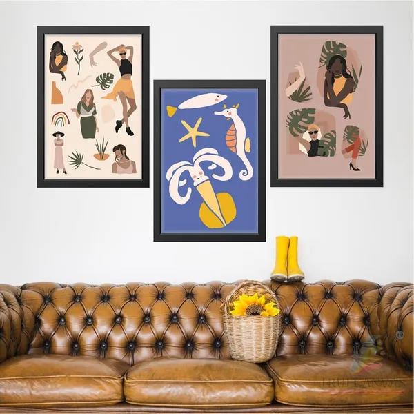 Black__Abstract_Hd_Print_Painting_Set_Of_3_With_Frame_|_For_Home,_Living_Room_Gallery_&_Office,_Black_Frame,_Size_-_13.50_X_19.50_Inch,_Sf304