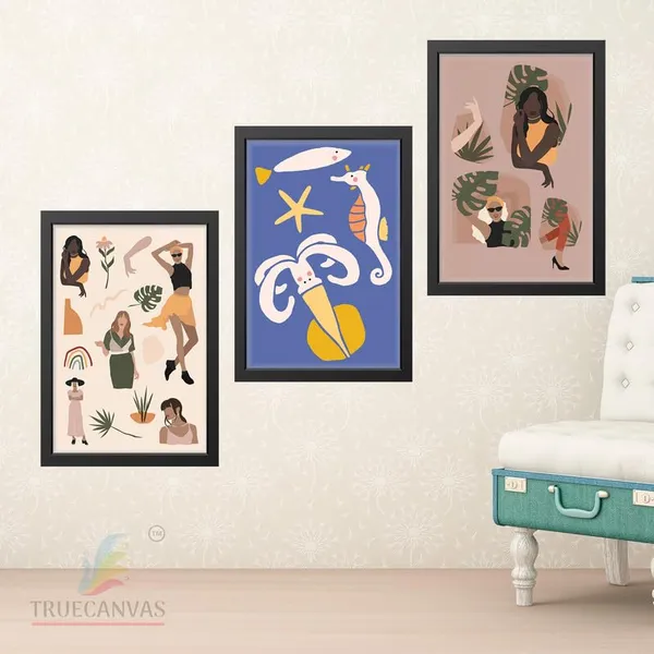 Black__Abstract_Hd_Print_Painting_Set_Of_3_With_Frame_|_For_Home,_Living_Room_Gallery_&_Office,_Black_Frame,_Size_-_13.50_X_19.50_Inch,_Sf304