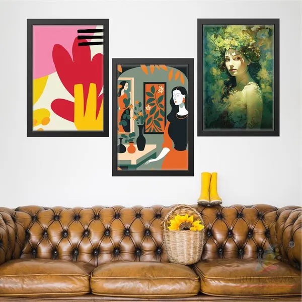 Black__Abstract_Hd_Print_Painting_Set_Of_3_With_Frame_|_For_Home,_Living_Room_Gallery_&_Office,_Black_Frame,_Size_-_13.50_X_19.50_Inch,_Sf306