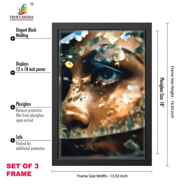 Black__Abstract_Hd_Print_Painting_Set_Of_3_With_Frame_|_For_Home,_Living_Room_Gallery_&_Office,_Black_Frame,_Size_-_13.50_X_19.50_Inch,_Sf307