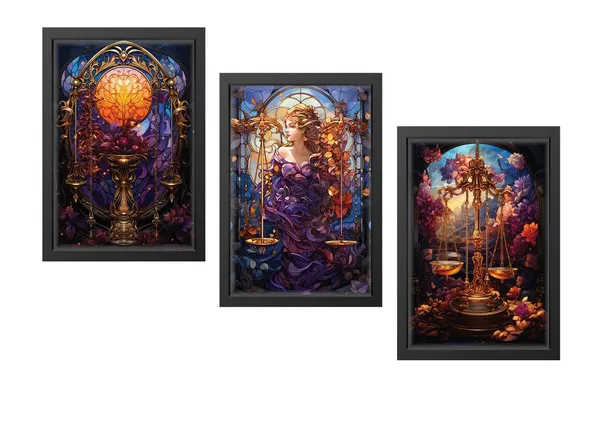 Black__Abstract_Hd_Print_Painting_Set_Of_3_With_Frame_|_For_Home,_Living_Room_Gallery_&_Office,_Black_Frame,_Size_-_13.50_X_19.50_Inch,_Sf311