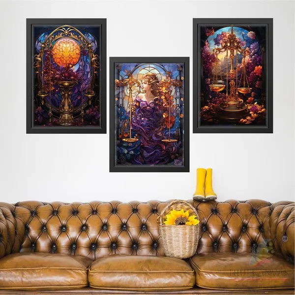 Black__Abstract_Hd_Print_Painting_Set_Of_3_With_Frame_|_For_Home,_Living_Room_Gallery_&_Office,_Black_Frame,_Size_-_13.50_X_19.50_Inch,_Sf311