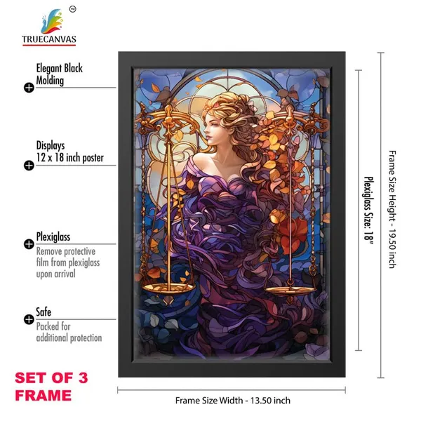 Black__Abstract_Hd_Print_Painting_Set_Of_3_With_Frame_|_For_Home,_Living_Room_Gallery_&_Office,_Black_Frame,_Size_-_13.50_X_19.50_Inch,_Sf311