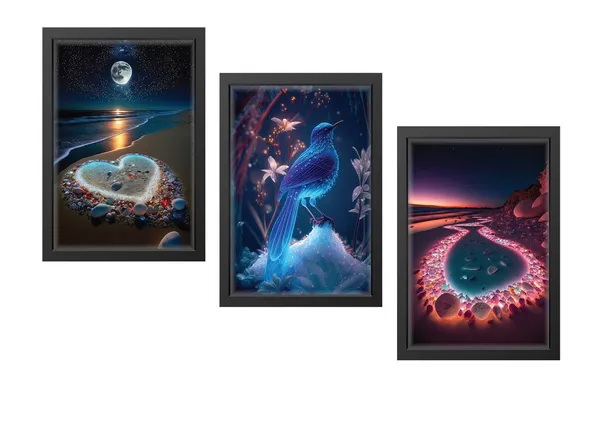 Black__Abstract_Hd_Print_Painting_Set_Of_3_With_Frame_|_For_Home,_Living_Room_Gallery_&_Office,_Black_Frame,_Size_-_13.50_X_19.50_Inch,_Sf313