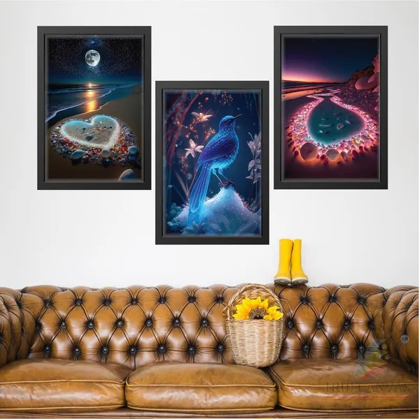Black__Abstract_Hd_Print_Painting_Set_Of_3_With_Frame_|_For_Home,_Living_Room_Gallery_&_Office,_Black_Frame,_Size_-_13.50_X_19.50_Inch,_Sf313