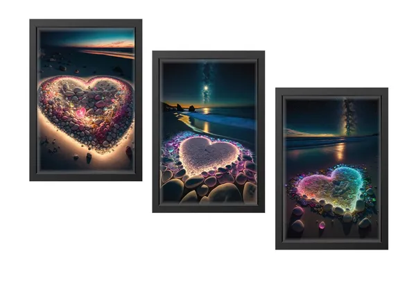 Multicolor_Abstract_Hd_Print_Painting_Set_Of_3_With_Frame_|_For_Home,_Living_Room_Gallery_&_Office,_Black_Frame,_Size_-_13.50_X_19.50_Inch,_Sf314