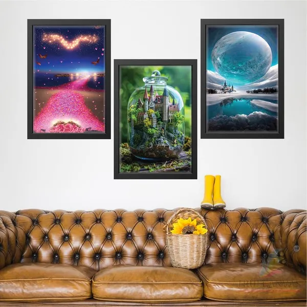 Black__Abstract_Hd_Print_Painting_Set_Of_3_With_Frame_|_For_Home,_Living_Room_Gallery_&_Office,_Black_Frame,_Size_-_13.50_X_19.50_Inch,_Sf315
