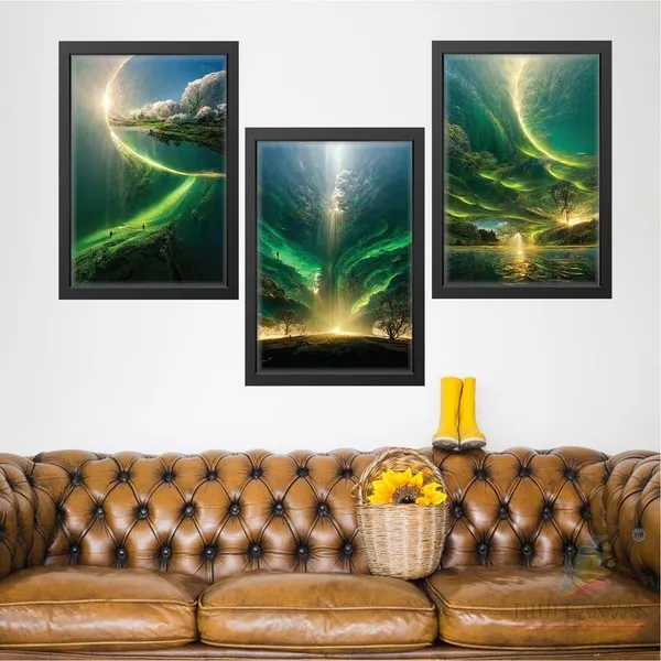 Black__Abstract_Hd_Print_Painting_Set_Of_3_With_Frame_|_For_Home,_Living_Room_Gallery_&_Office,_Black_Frame,_Size_-_13.50_X_19.50_Inch,_Sf318