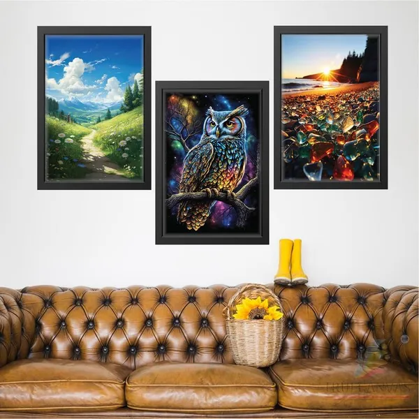 Black__Abstract_Hd_Print_Painting_Set_Of_3_With_Frame_|_For_Home,_Living_Room_Gallery_&_Office,_Black_Frame,_Size_-_13.50_X_19.50_Inch,_Sf320