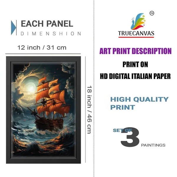 Black__Abstract_Hd_Print_Painting_Set_Of_3_With_Frame_|_For_Home,_Living_Room_Gallery_&_Office,_Black_Frame,_Size_-_13.50_X_19.50_Inch,_Sf321