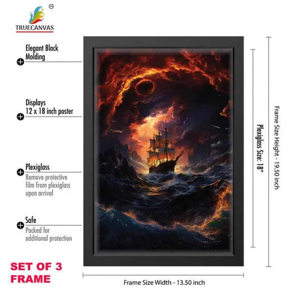 Multicolor_Abstract_Hd_Print_Painting_Set_Of_3_With_Frame_|_For_Home,_Living_Room_Gallery_&_Office,_Black_Frame,_Size_-_13.50_X_19.50_Inch,_Sf322